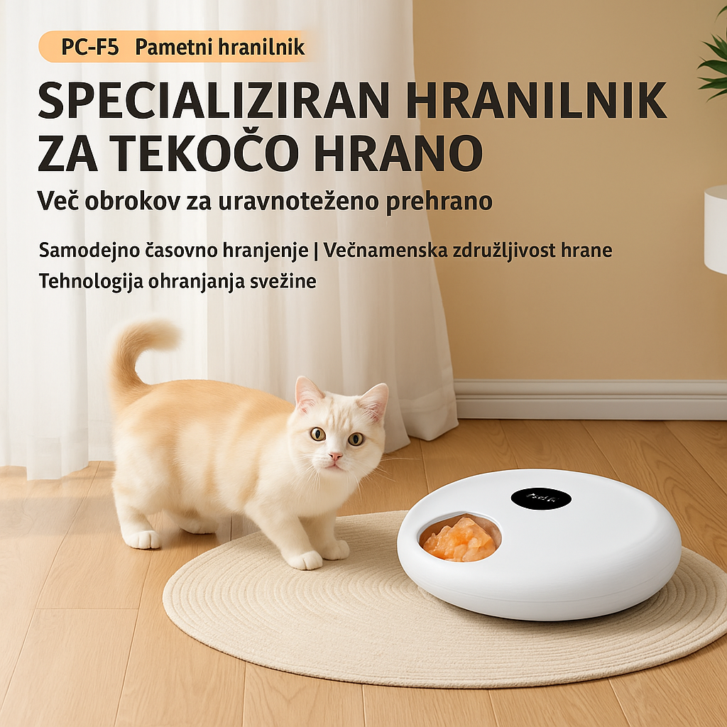 Avtomatski hranilnik za mačke